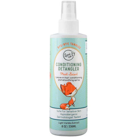 LANE & CO. Conditioning Detangler Spray for Kids & Babies - Leave In Conditioner Spray for Smoothing, Detangling - Vegan, Plant-Based, Child-Safe Formula - Natural Baby Hair Products - 8-oz. Bottle