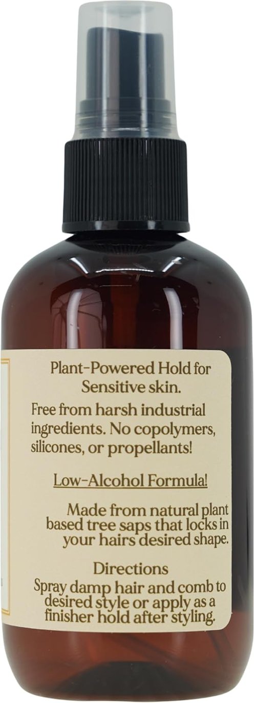 Claya Lock And Hold Styling Hairspray - Natural Ingredients, Plant-Powered Hold for Sensitive Skin | Medium Hold