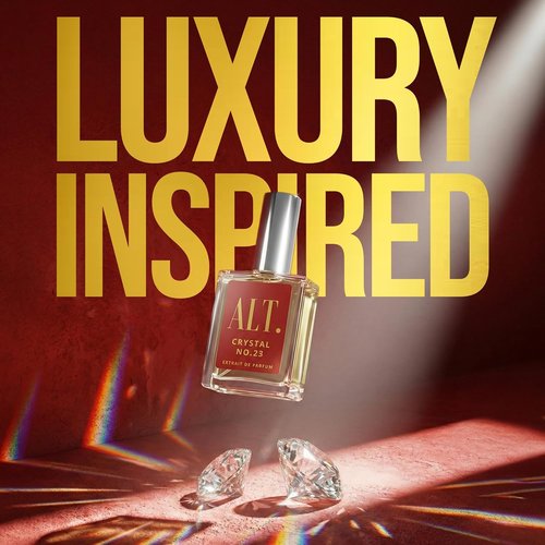 ALT. FRAGRANCES Crystal No. 23 - Unisex Extrait de Parfum Inspired by Baccarat Rouge 540 | Long-Lasting 60ml with Jasmine, Amberwood & Cedar Notes