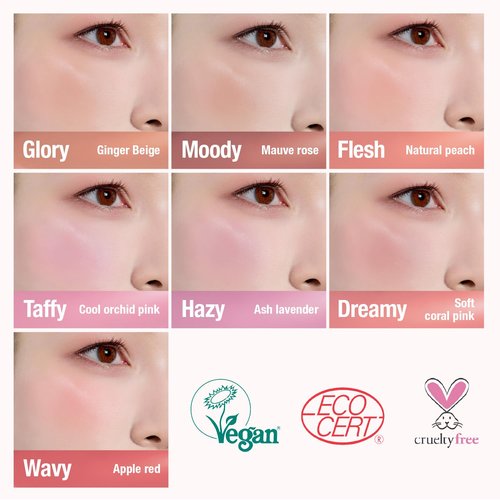 DEARDAHLIA Petal Drop Liquid Blush - Buildable Vegan Serum for Natural Dewy Glow, 0.14 oz