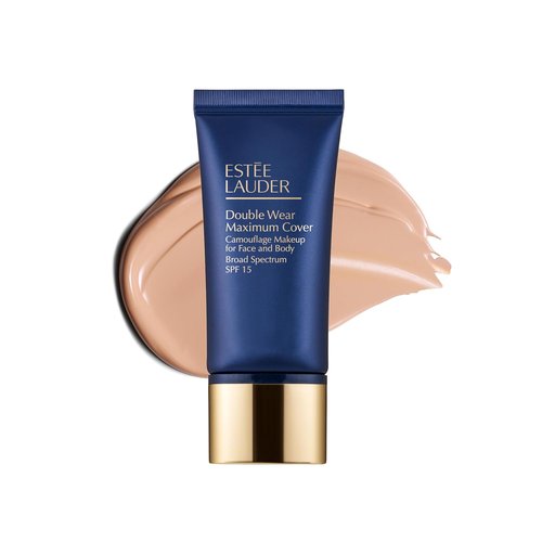 Estée Lauder Double Wear Foundation - 24-Hour Full Coverage Camouflage Makeup | Waterproof SPF 15, 1.0 Fl Oz
