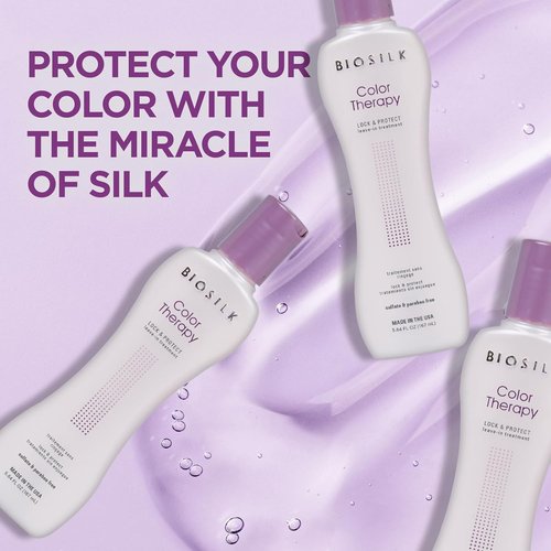 BioSilk Color Therapy Lock & Protect - Prevent Color Loss & Strengthen Hair | 5.64 Oz, Sulfate-Free