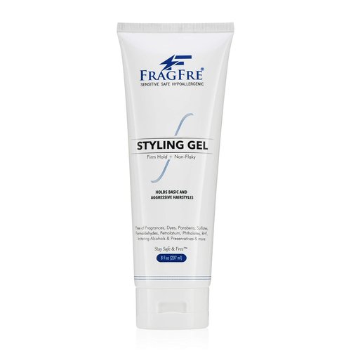 Firm Hold Hair Gel by [Brand Name] - Fragrance-Free Strong Styling Gel for Aggressive Styles - 8 oz, Paraben-Free, Hypoallergenic