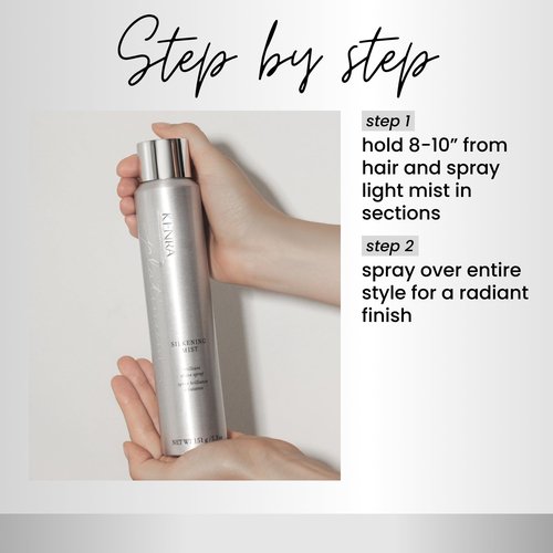 Kenra Professional Platinum Silkening Mist 80% | Brilliant Shine Spray | Smooths Flyaways, Detangles and Tames Frizz | Humidity Protection | All Hair Types | 5.3 oz
