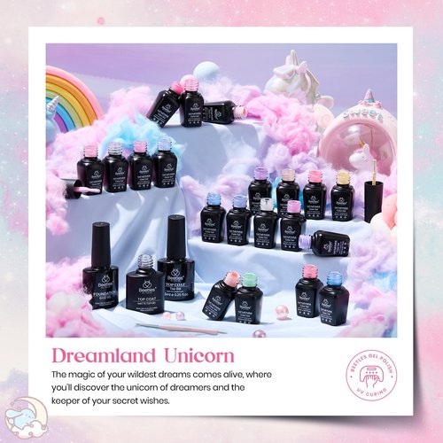Beetles Spring Gel Nail Polish Set - 24Pcs Pastel Pink Purple Pearl Blue Shimmer Chameleon Green Colors Gel Nail Kit 3Pcs Base Top Coat Double-ended Brush Soak off UV Nail Easter Gifts for Women
