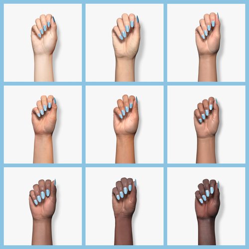 Double Rhythm 15ML Gel Nail Polish Pure Sheer Same Color Same Bottle Soak Off Gel Polish Art Manicure Salon DIY at Home for Women (Light Blue-A1113)