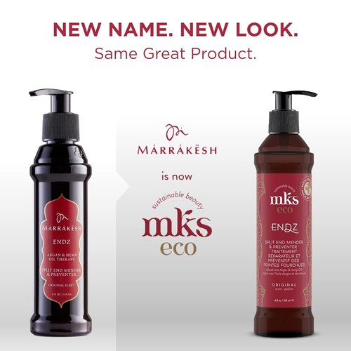 MKS Eco - Original Scent Split End Mender & Preventer | Moroccan Argan Oil & Hemp Seed Oil - Vegan & Cruelty-Free