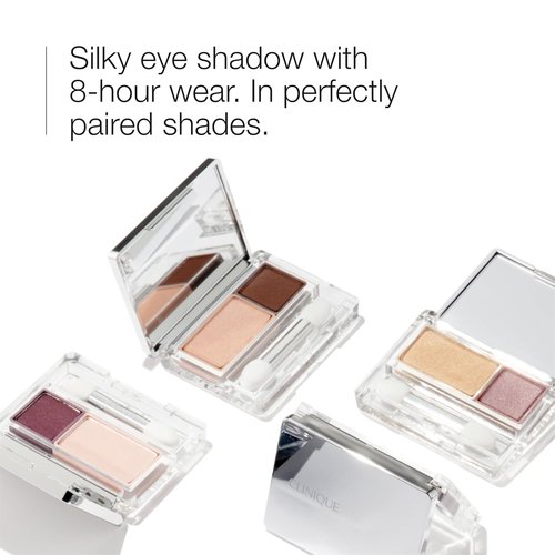 Clinique All About Shadow Duo Eye Shadow | Safe for Sensitive Eyes | Buildable, Long-Wearing Color