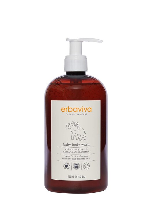 Erbaviva Baby Body Wash - Gentle & Nourishing Formula for Sensitive Skin | 16 Fl Oz