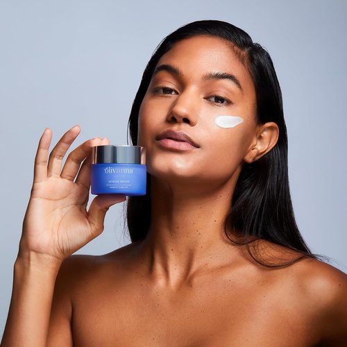 Olivanna Intense Repair Night Cream - Hydrating Face Moisturizer with Ceramides & Hyaluronic Acid - 1.6 oz