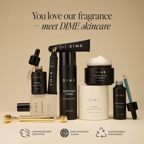 DIME Beauty Perfume Sampler, Hypoallergenic, Clean Perfumes, Eau de Toilette For Women (Set of 5, 2 ml)