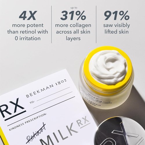 Beekman 1802 Milk RX Advanced Goat Milk Face Cream - Anti-Aging & Wrinkle Serum for Sensitive Skin