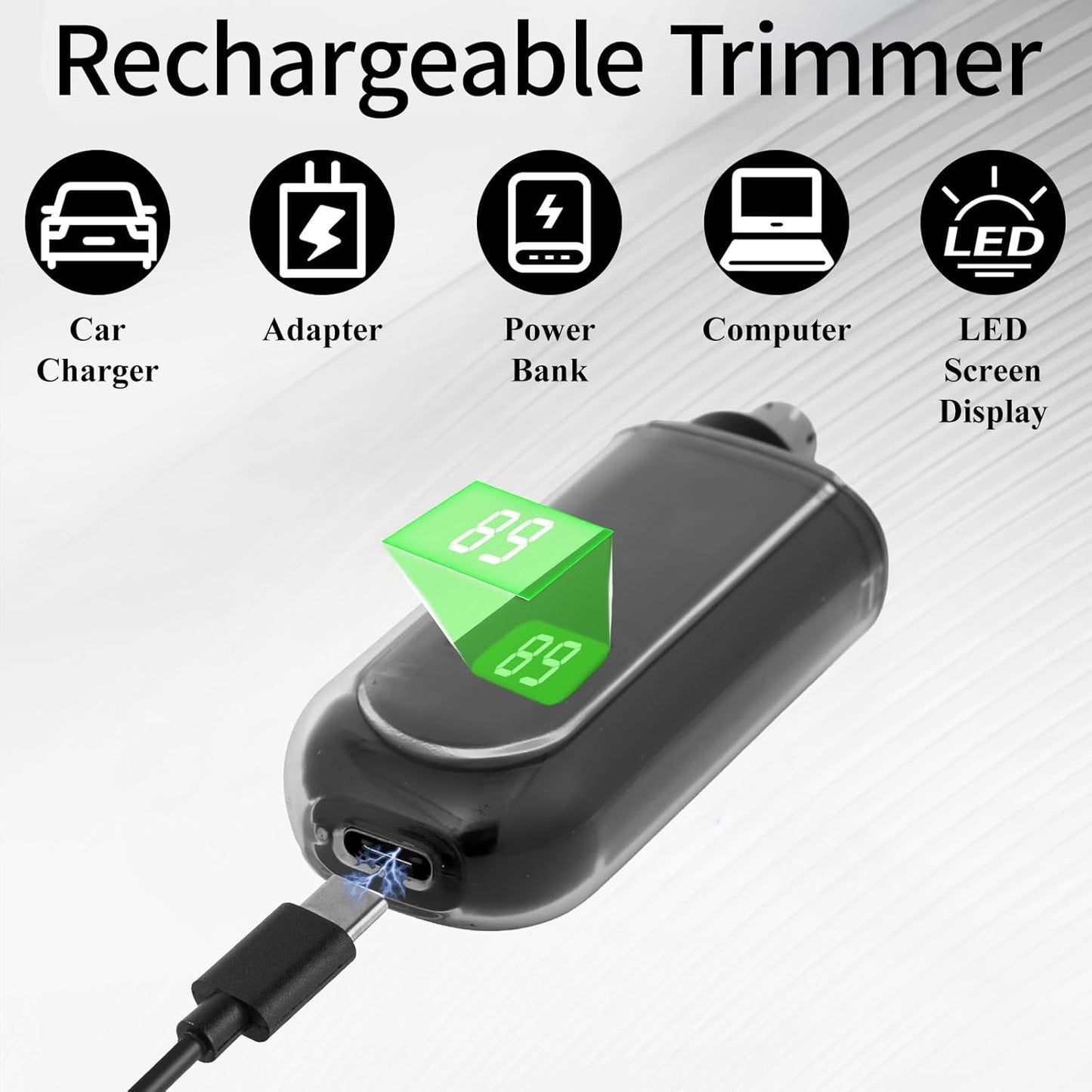 Yunmiss Portable LED Nose and Ear Trimmer - Professional Dual-Edge Blades for Smooth Cutting | Mini Travel Size