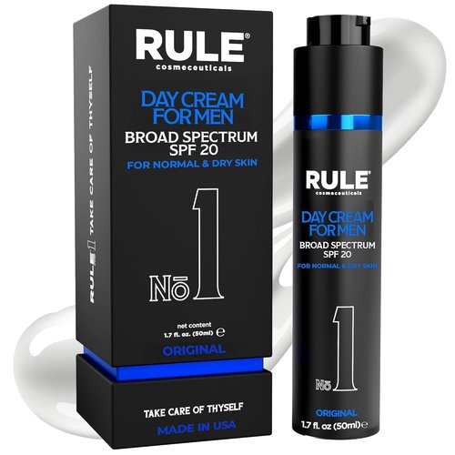 Regine Switzerland Day Cream for Men - 10-in-1 Anti-Aging Moisturizer with SPF 20, Collagen & Vitamins - 50 mL
