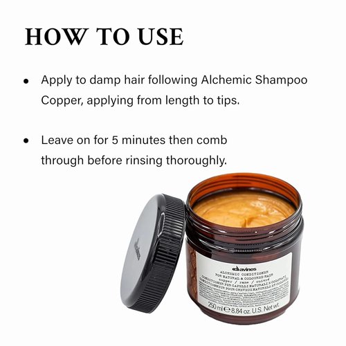 Davines Alchemic Conditioner - Copper Tint for Enhanced Color | 8.81 oz.