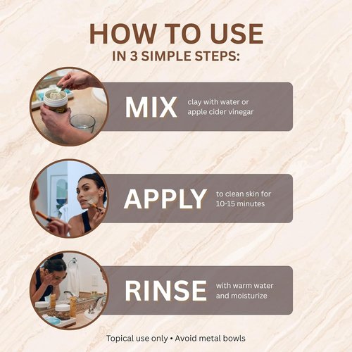 Amish Farms Clay Face Mask - Kaolin Bentonite Mud for Oily Skin | Deep Pore Cleansing Treatment, 16 oz