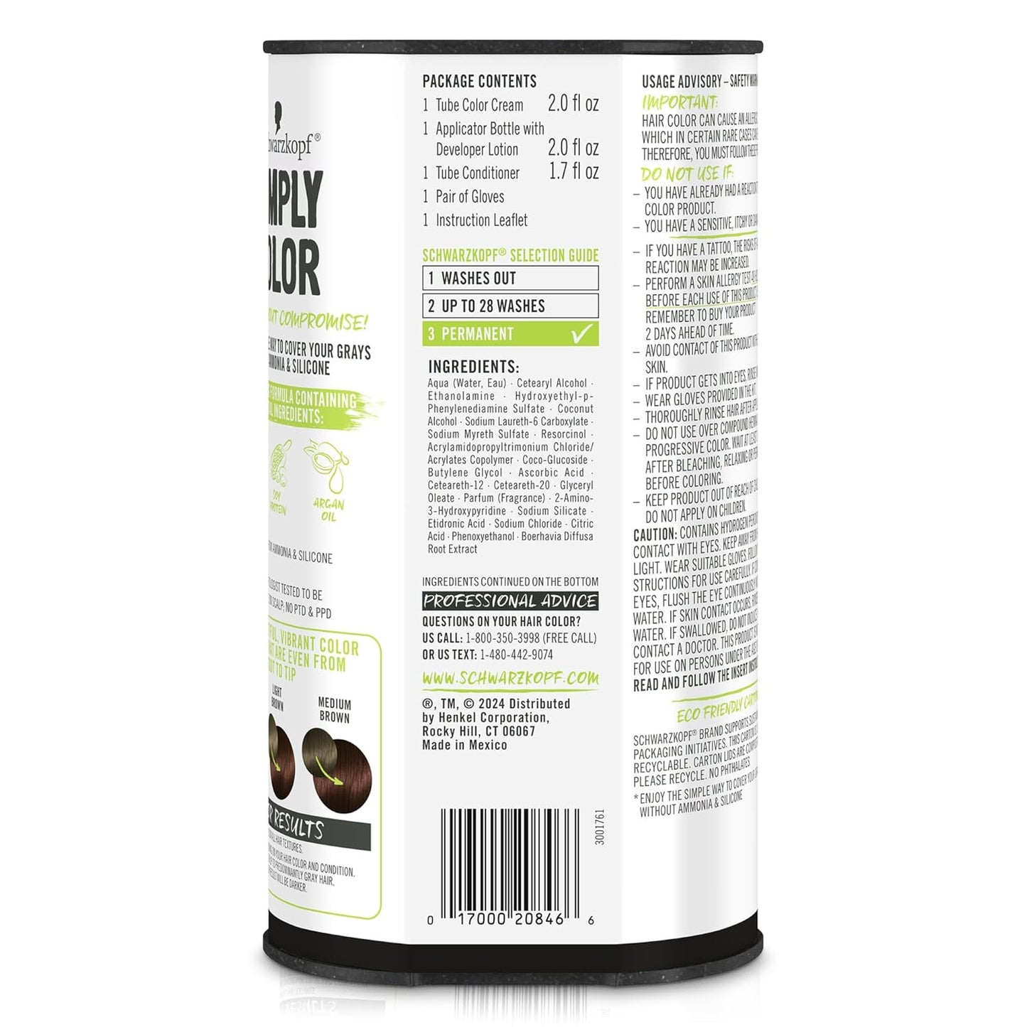 Schwarzkopf Simply Color Permanent Hair Dye - 4.68 Chocolate Cherry | Long-Lasting, Nourishing Formula, No Ammonia