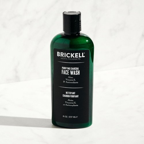 Brickell Men's Activated Charcoal Facial Cleanser & Daily Face Care Routine | Natural & Organic