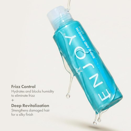 Enjoy Shine & Smooth Frizz Control - Moisture Locking Formula for Silky, Weightless Hair (3.4 oz)