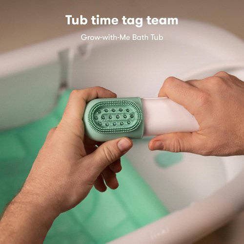 Frida Baby Bathtub Sprayer Attachment - Control Waterflow with 2 Pressure Modes & Scalp Massager