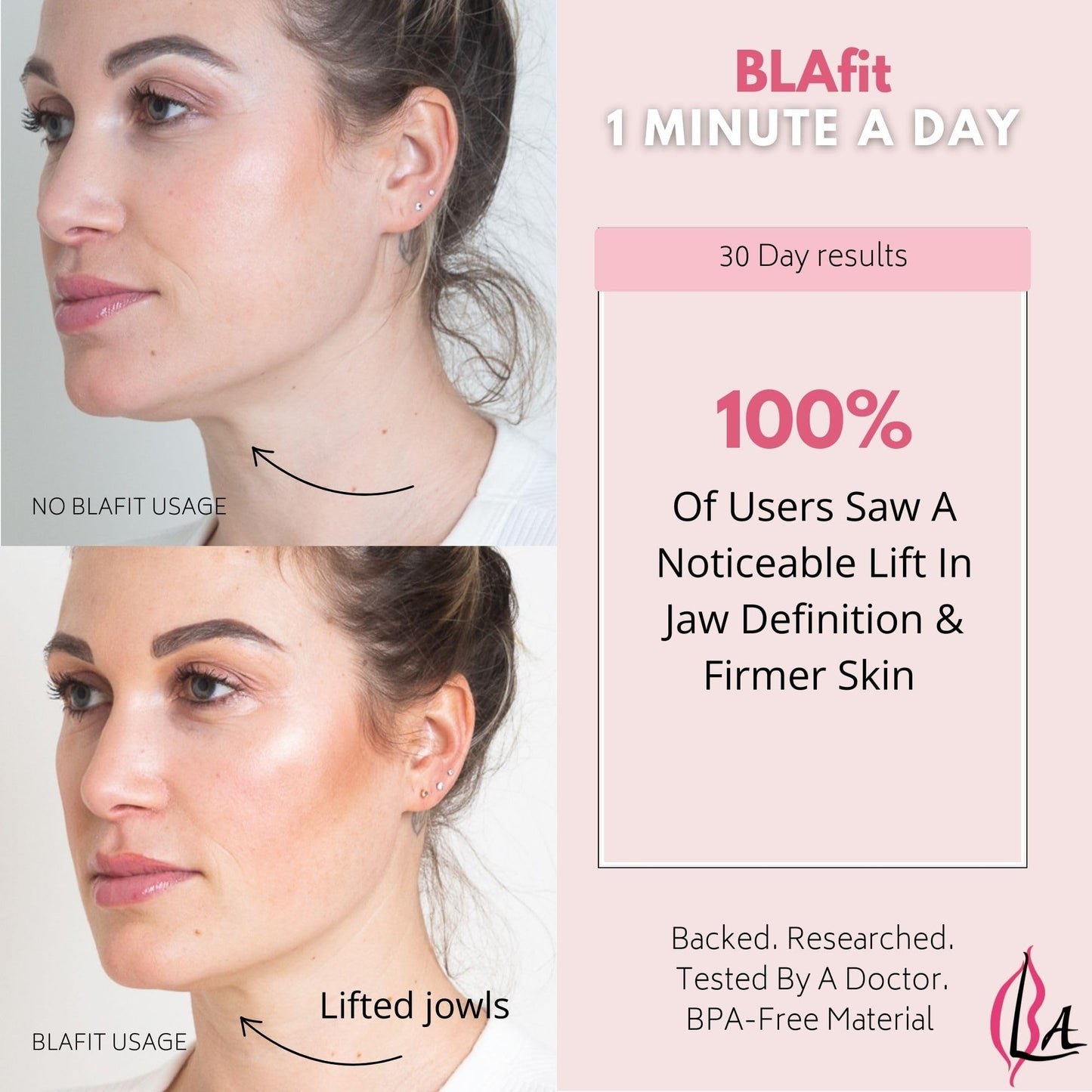 Lip Plumper Device | Non-Invasive Lip Plumping Device, Pain-Free | 60-Second Daily Exercise for Fuller Lips, Defined Jawline & Firmer Skin, MADE IN USA (Lavender)