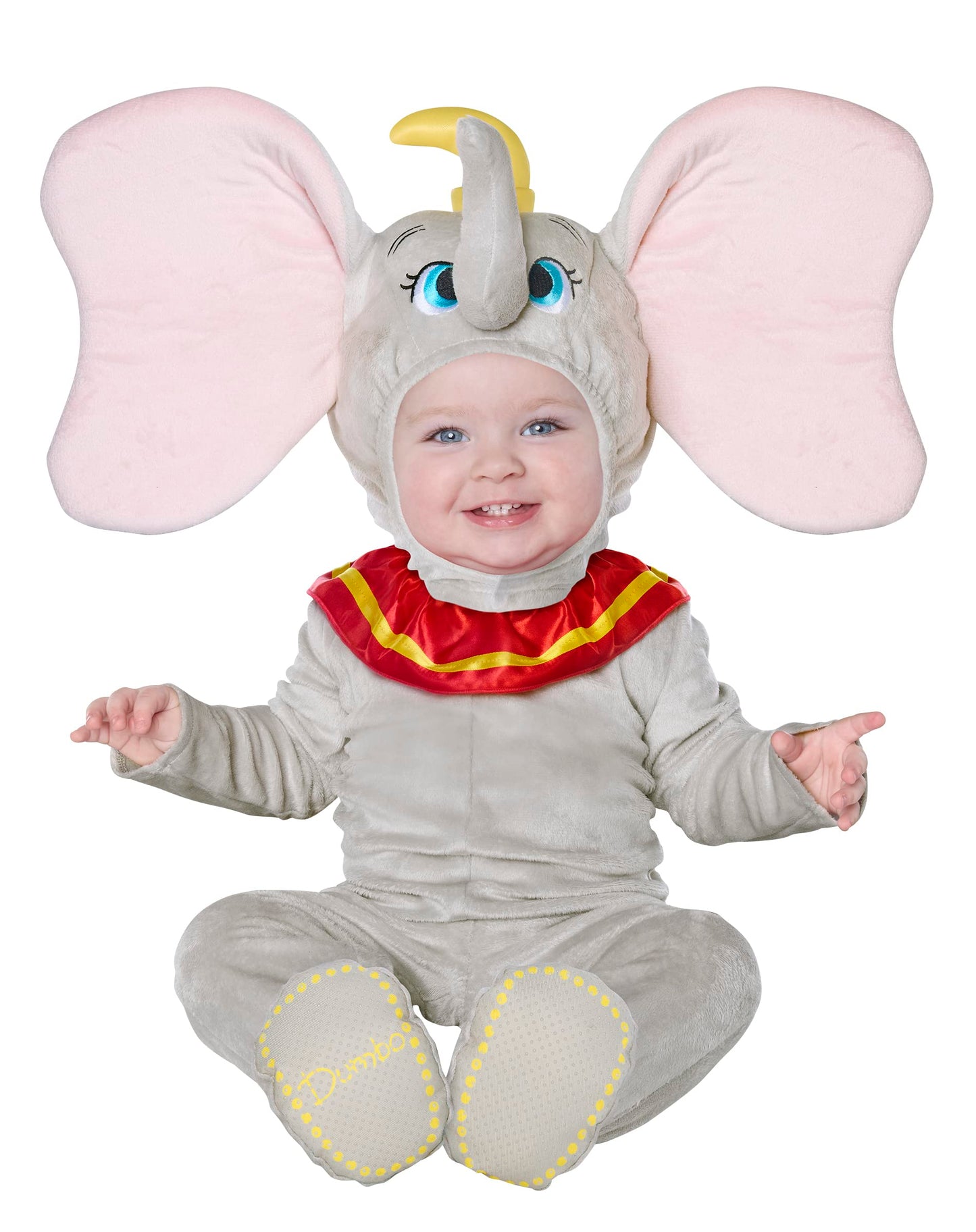 Spirit Halloween Disney Baby Dumbo Jumpsuit Costume | Officially Licensed | Easy Costume | Baby Halloween Costumes - 12-18m