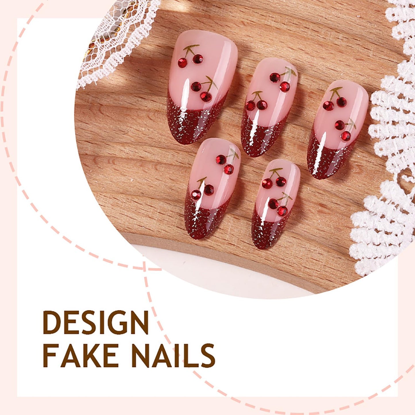 24Pcs St Patrick's Day Press on Nails Short Square Gold French Tip Fake Nails with Gold Rhinestones Horseshoe Rainbow Shamrocks False Nails St Patricks Day Acrylic Nails Irish Stick on Nails for Women