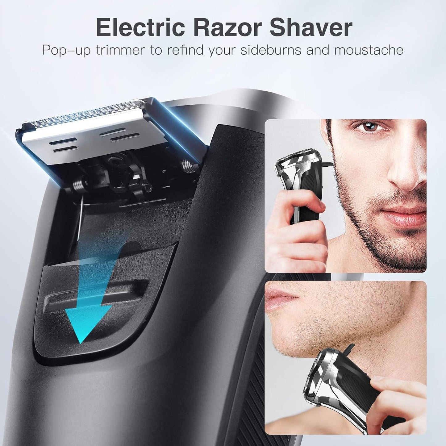 Skiennix Electric Razor for Men - 90-Minute Rotary Shaver with 4D Floating Head & LCD Display | Waterproof & Fast Charge