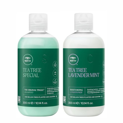 Paul Mitchell Tea Tree Special Shampoo - Deep Cleansing & Refreshing for All Hair Types | Lavender Mint Conditioner - Hydrating & Soothing for Coarse Dry Hair, 10.14 fl oz Set
