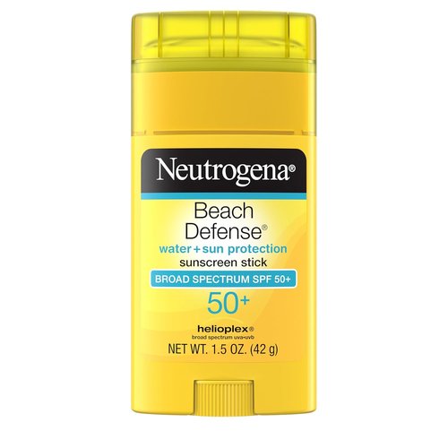 Neutrogena Beach Defense Sunscreen Stick SPF 50 - Broad Spectrum, Water-Resistant, Travel Size (1.5 oz)