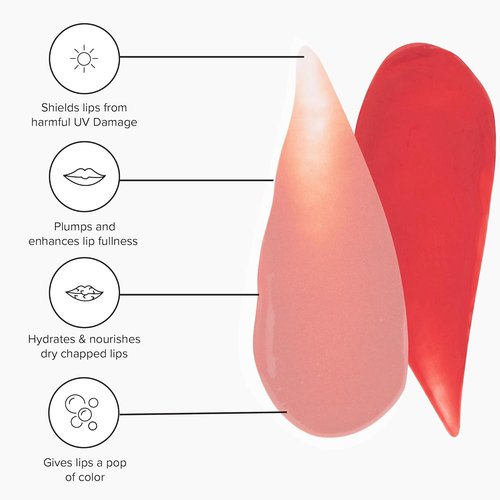 DRMTLGY Lip Silk SPF 40 - Tinted Balm & Gloss with Mineral Sunscreen | Hydrating, Plumping, Non-Sticky Formula