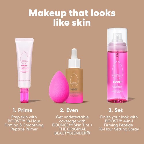 Beautyblender Radiant Skin Tint - 12-Hour Breathable Serum Foundation with Hyaluronic Acid & Niacinamide, Light 1