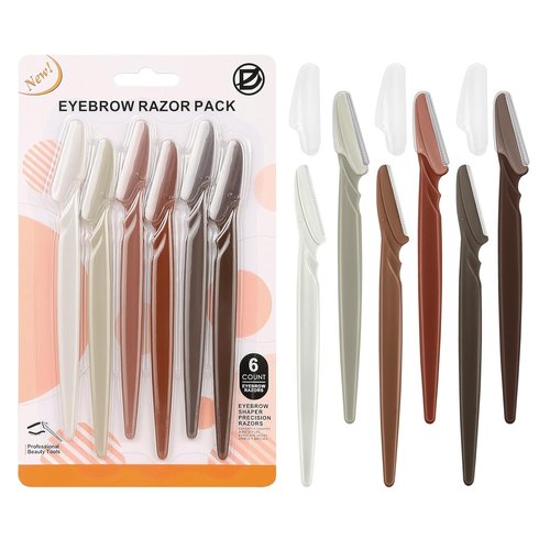 D Dermaplane Razor for Women - 6PCS Precision Face Razors | Eyebrow Shaver for Effortless Hair Removal