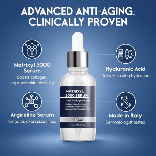Matrixyl 3000 Serum - Anti-Aging & Hydrating Formula with Hyaluronic Acid | 30ml Deep Wrinkle Repair