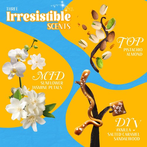 Smell Rio 602 Perfume for Women, Sunshine Pistachio Eau de Parfum 3.4 fl.oz | Warm Vanilla & Salted Caramel Scent | Long-Lasting Summer Fragrance Gift