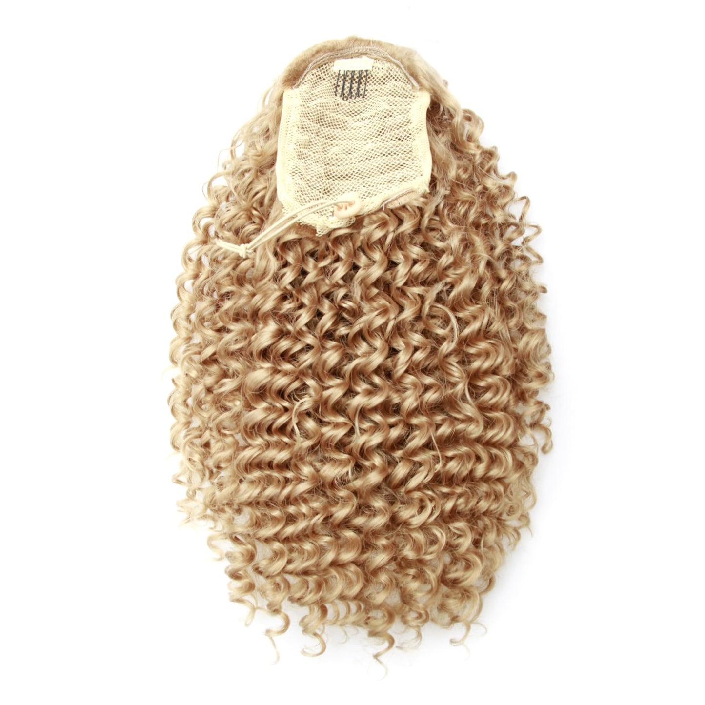 YXCHERISHAIR Ponytail Extension,Curly Wavy Ponytail Blonde Drawstring Ponytail Hair Extensions for Women Natural Wavy Synthetic Hairpiece for African Women Daily Use party(27#, 10inch)