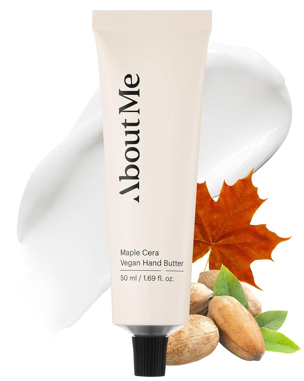 About Me Maple Cera Vegan Hand Butter - Moisturizing Hand Cream with Evening Primrose Oil & Ceramide NP - 1.69oz, 50ml