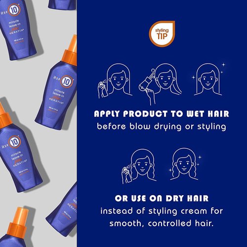 It's a 10 Haircare Miracle Leave-In Treatment with Keratin - 2 Fl. Oz. for Smooth, Healthy Hair