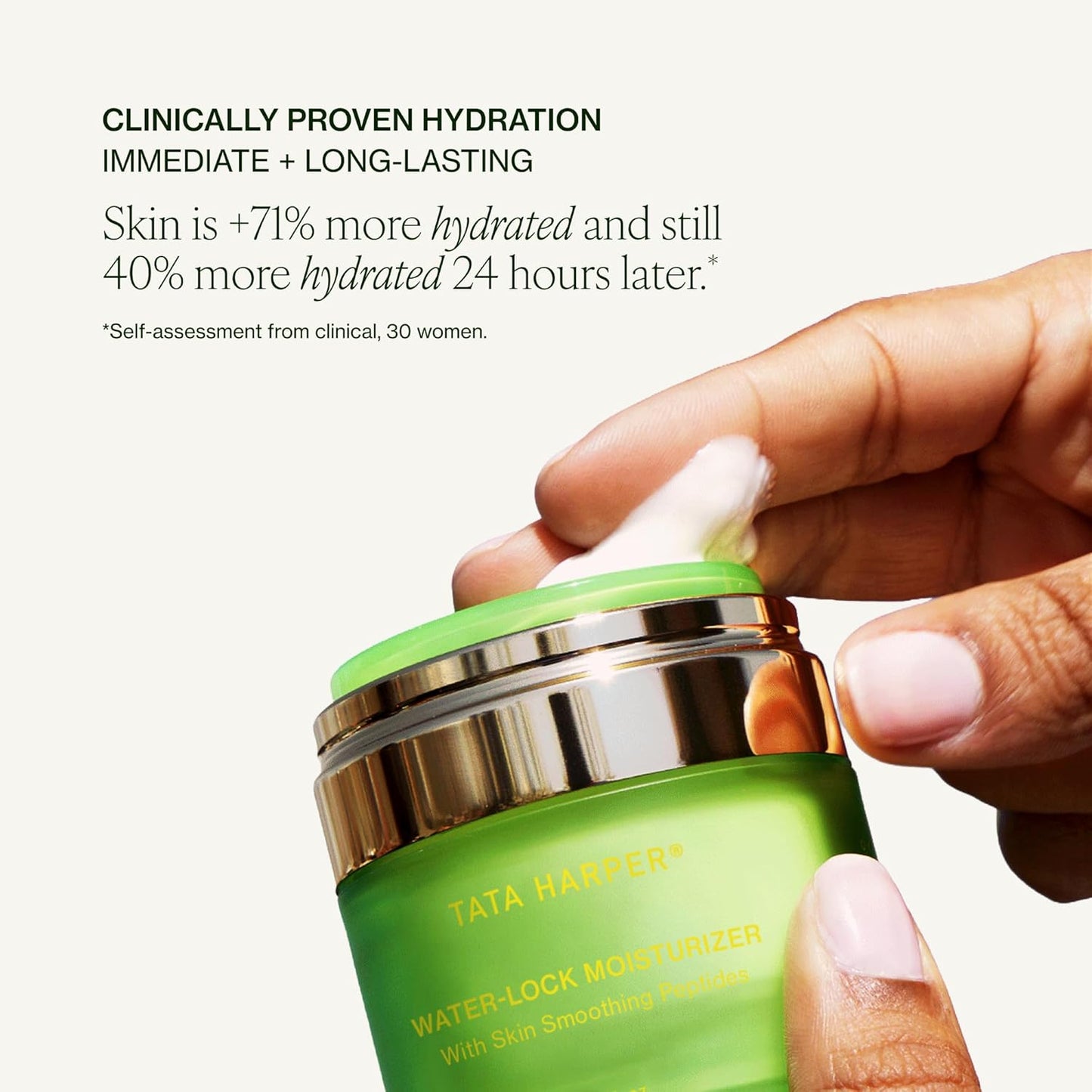 Tata Harper Water-Lock Moisturizer - Lightweight Gel Cream for Instantly Smooth Skin | Natural Skincare