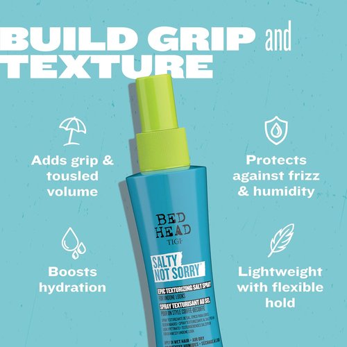 Bed Head by TIGI Texturizing Salt Spray - Achieve Effortless Natural Hairstyles, 3.38 fl oz
