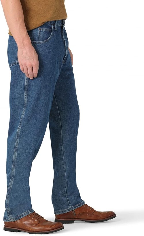 Rustler Men's Classic Relaxed Fit Jeans - Comfortable Everyday Style | Versatile and Durable