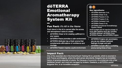 doTERRA - Emotional Aromatherapy System Kit - 6 Essential Oils for Wellness & Balance