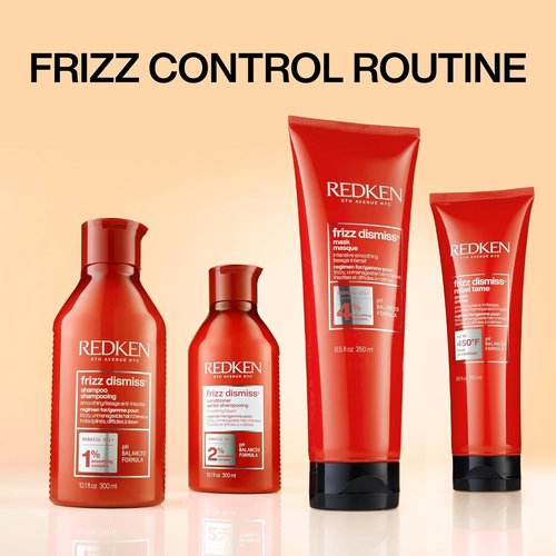 Redken Frizz Dismiss Shampoo & Conditioner Set - Smooth Frizzy Hair, Sulfate-Free, 33.8 Fl. Oz (2-Pack)