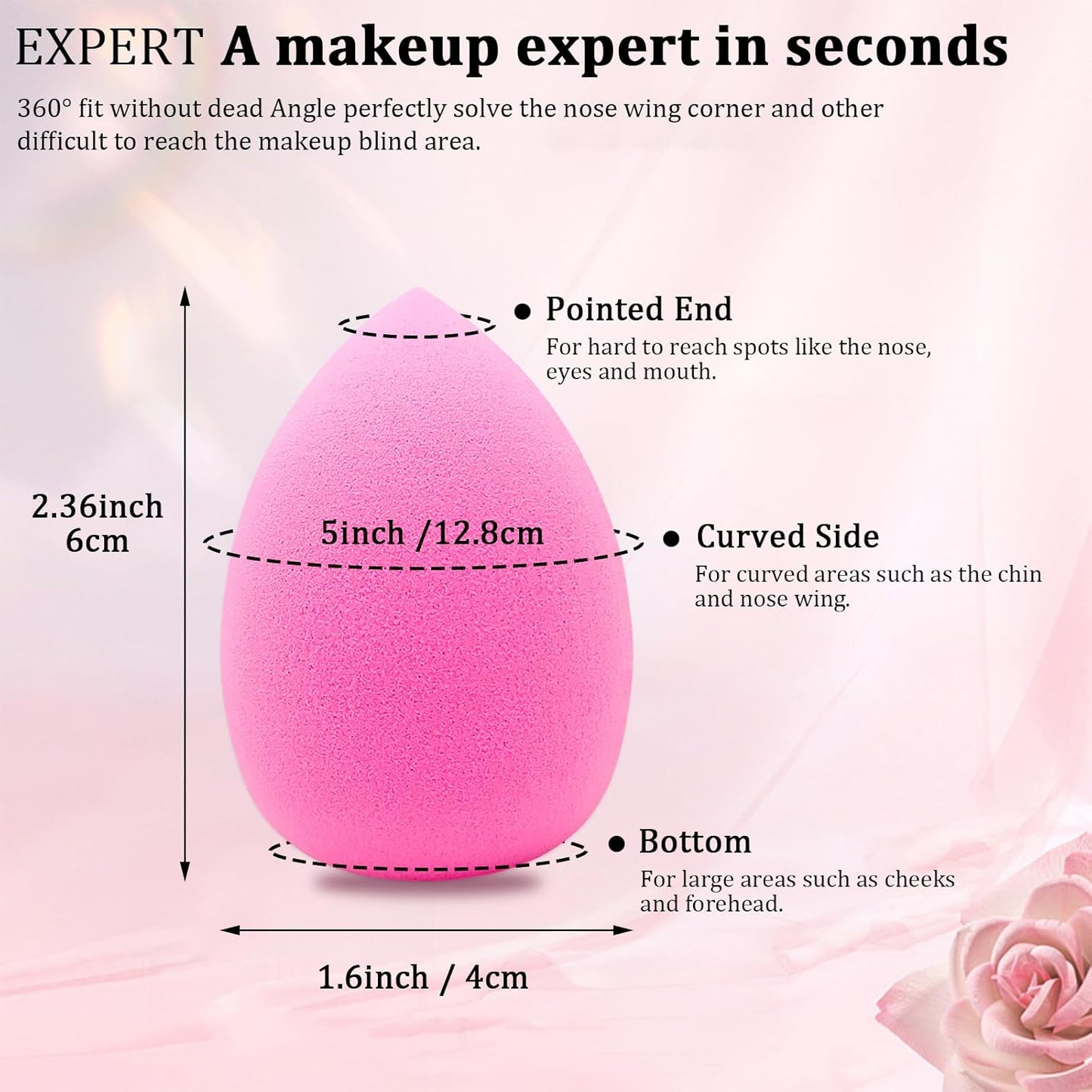 Skiennix 12-Piece Makeup Sponge Set - Latex-Free, Flawless Soft Blenders for Powder & Liquid Makeup