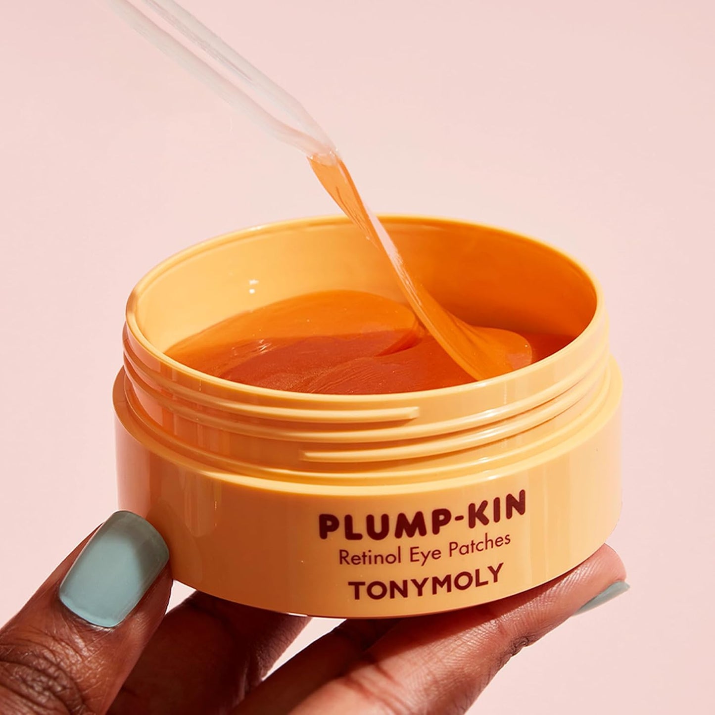TONYMOLY Plump-Kin Retinol Hydrogel Under Eye Patches - Hydrating Eye Treatment with Pumpkin Extract for Dark Circles & Puffiness, 30 Pairs
