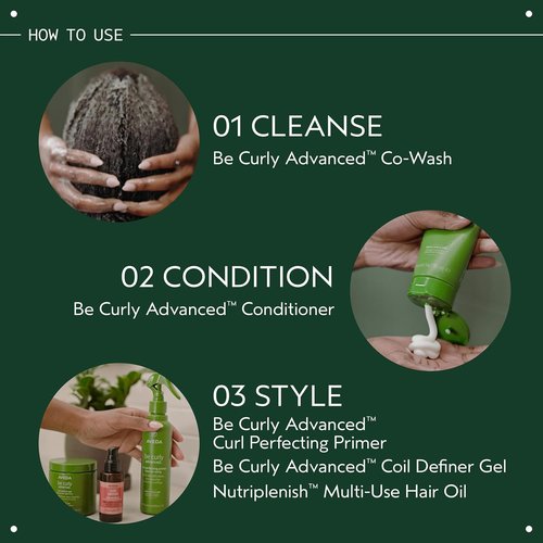 Aveda Be Curly Advanced Coil Definer Gel - Strong Hold for Coily Hair | Defines & Protects from Humidity | 8.8 Oz
