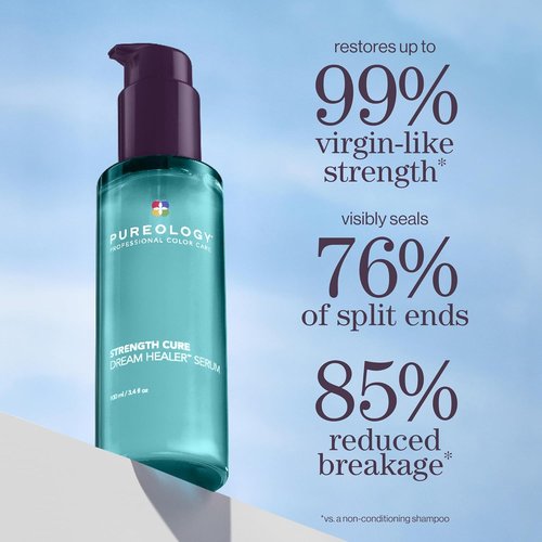 Pureology Strength Cure Dream Healer Hair Serum - Lightweight Leave-In Treatment for Split Ends & Heat Protection