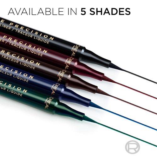 L'Oreal Paris Waterproof Liquid Eyeliner - Smudge-Proof Micro-Tip for 28HR Wear | 050 Burgundy Cashmere