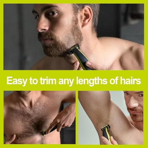 OneBlade Replacement Blades Set - Upgraded Stainless Steel for OneBlade Electric Trimmer & Shaver