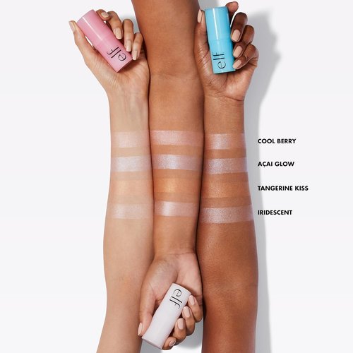 e.l.f. Daily Dew Stick - Cooling Highlighter for Radiant, Dewy Skin | Vegan & Cruelty-Free, Acai Glow